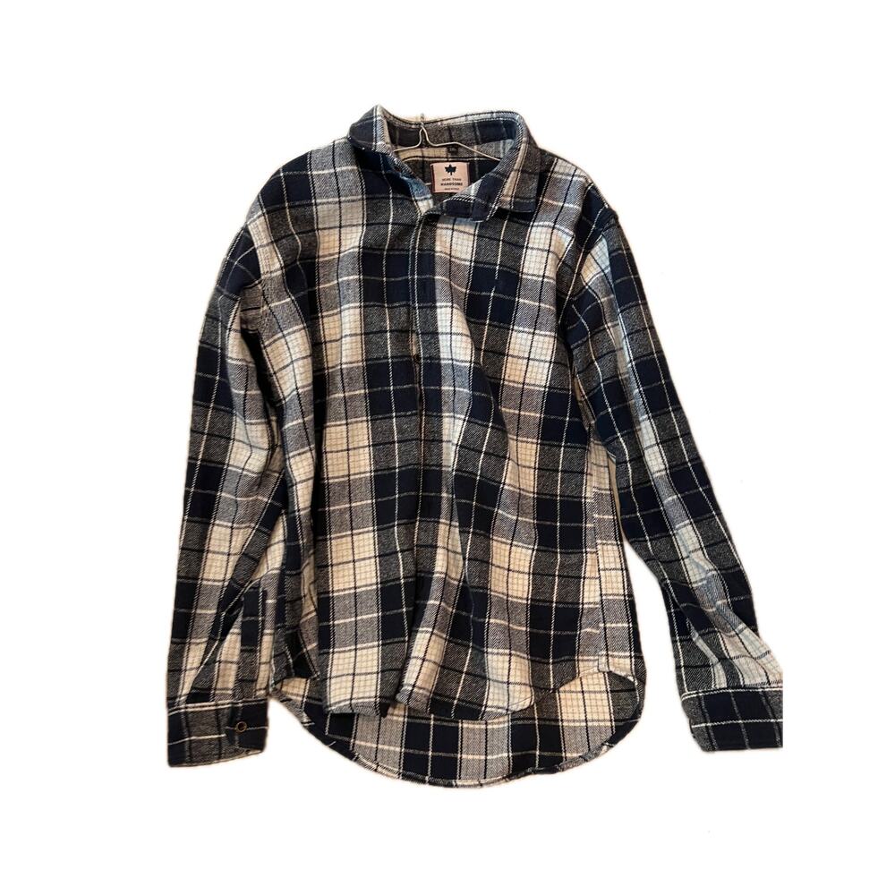 More Than Handsome Check Flannel Button Up Shirt Womans 2XL